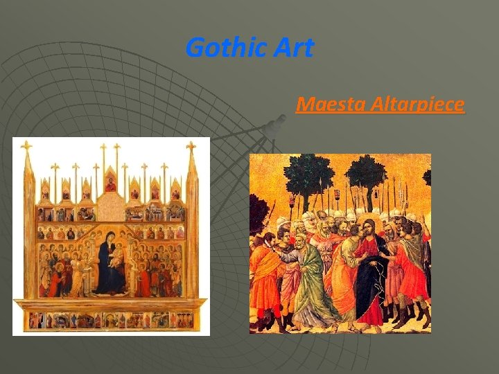 Gothic Art Maesta Altarpiece 