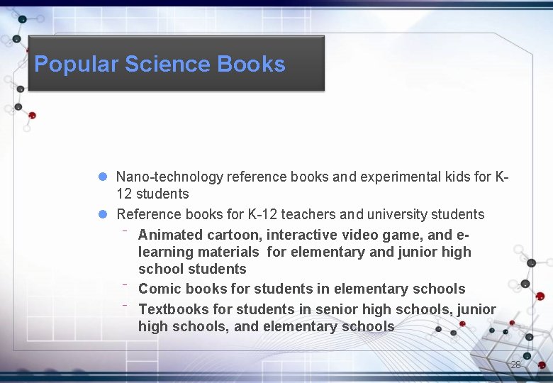 Popular Science Books l Nano-technology reference books and experimental kids for K 12 students