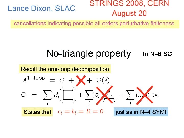 In N=8 SG 