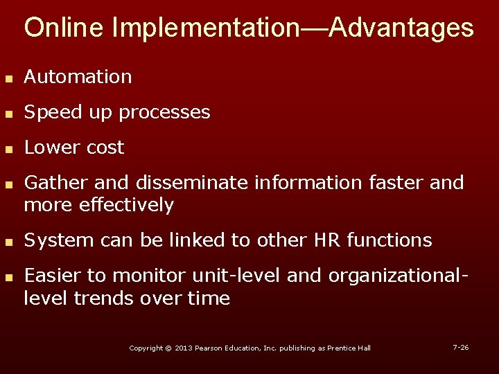 Online Implementation—Advantages n Automation n Speed up processes n Lower cost n n n Online Implementation—Advantages n Automation n Speed up processes n Lower cost n n n