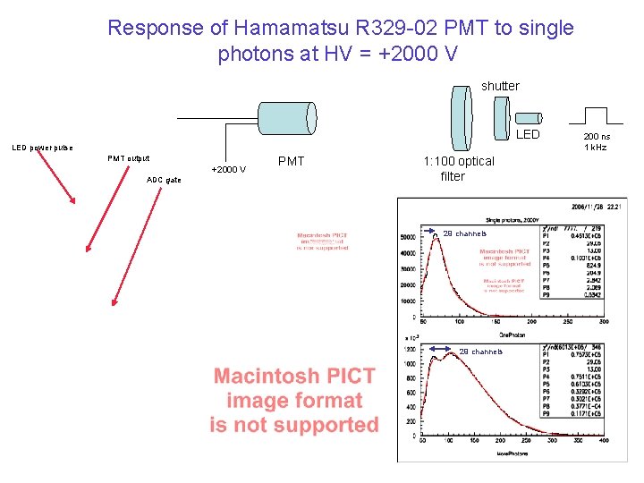Response of Hamamatsu R 329 -02 PMT to single photons at HV = +2000