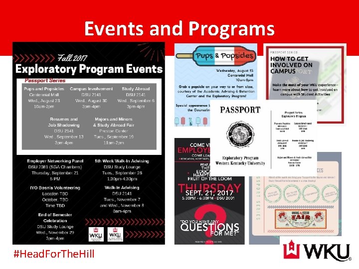 Events and Programs #Head. For. The. Hill 