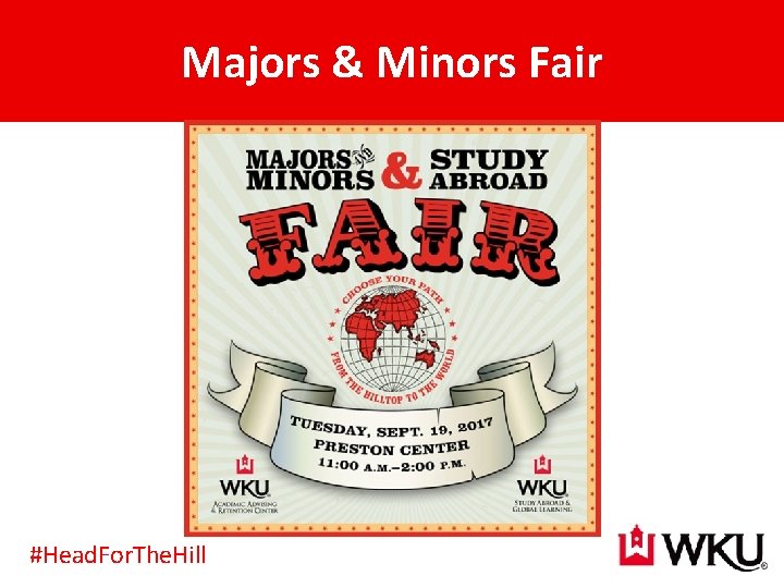 Majors & Minors Fair #Head. For. The. Hill 