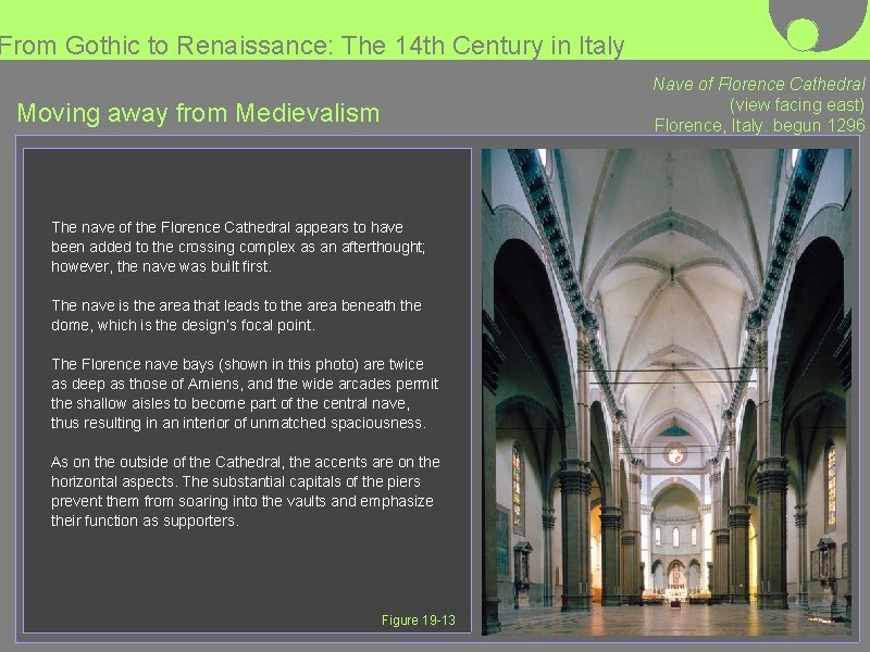 From Gothic to Renaissance The 14 th Century