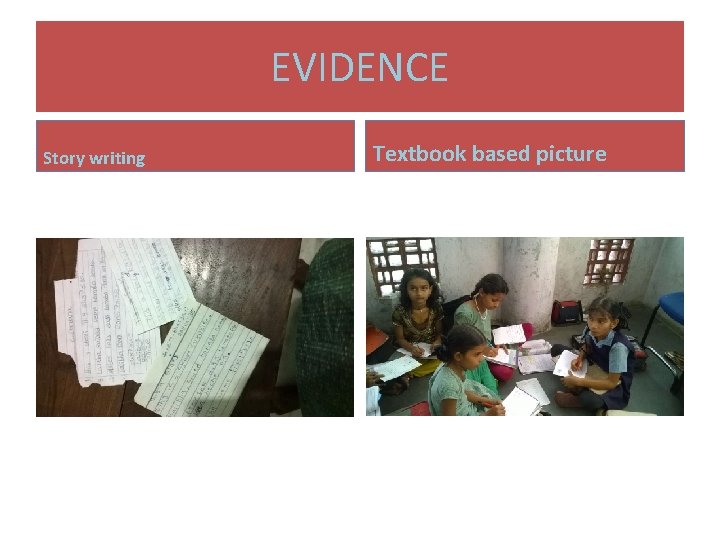 EVIDENCE Story writing Textbook based picture EVIDENCE Story writing Textbook based picture