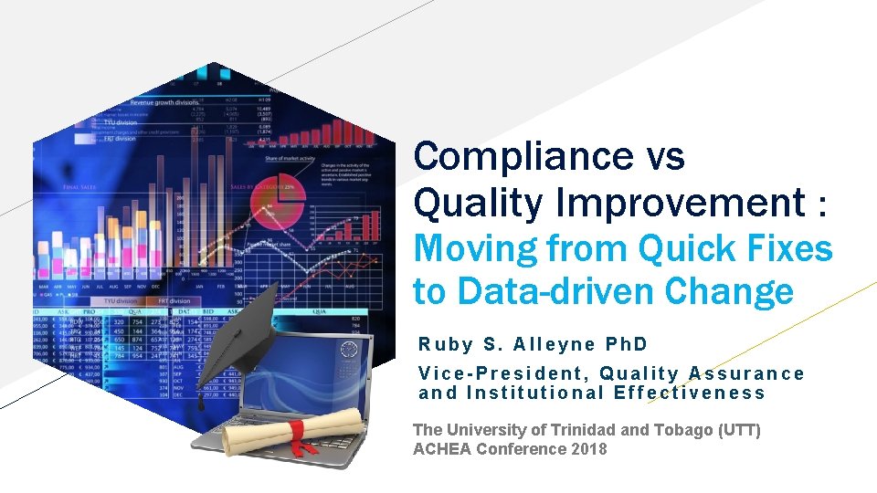 Compliance vs Quality Improvement : Moving from Quick Fixes to Data-driven Change Ruby S.