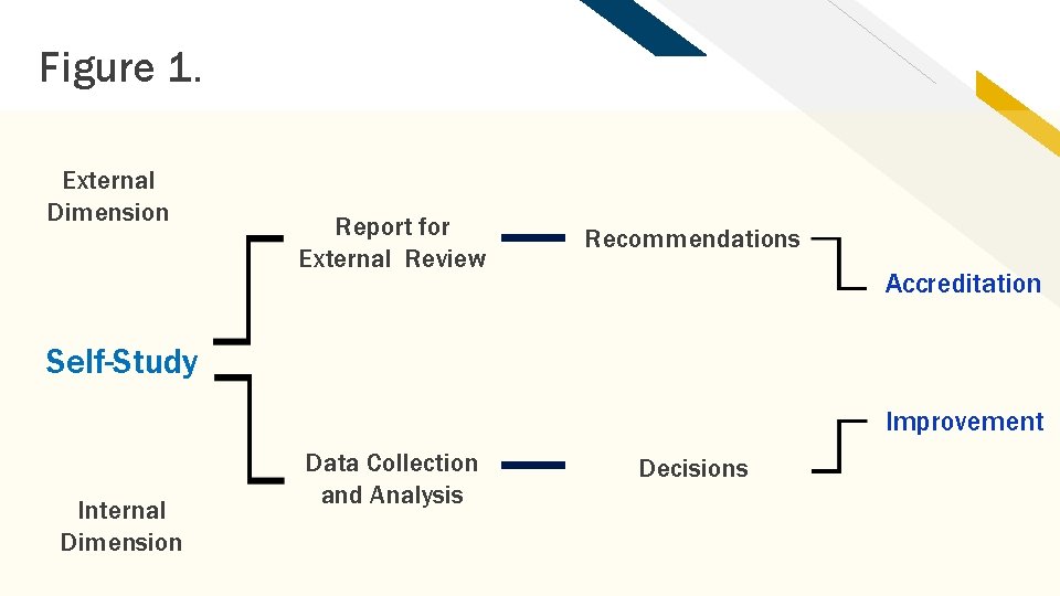 Figure 1. External Dimension Report for External Review Recommendations Accreditation Self-Study Improvement Internal Dimension