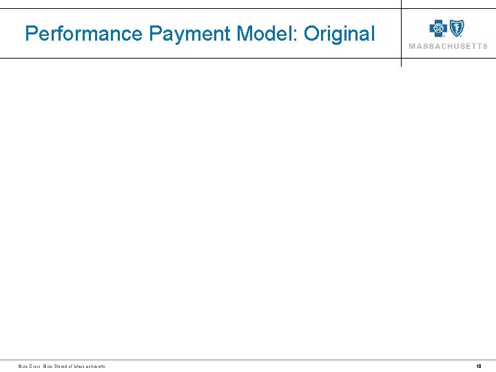 Performance Payment Model: Original Blue Cross Blue Shield of Massachusetts 10 Performance Payment Model: Original Blue Cross Blue Shield of Massachusetts 10