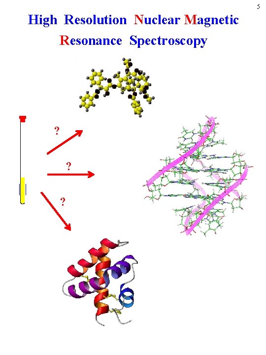 5 High Resolution Nuclear Magnetic Resonance Spectroscopy ? ? ? 