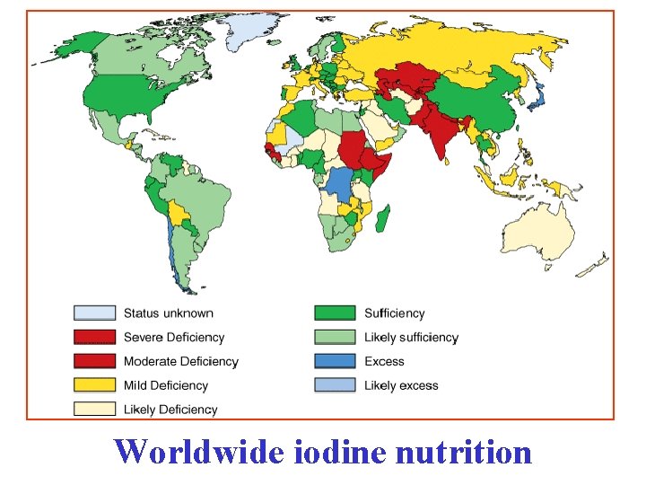 Worldwide iodine nutrition 