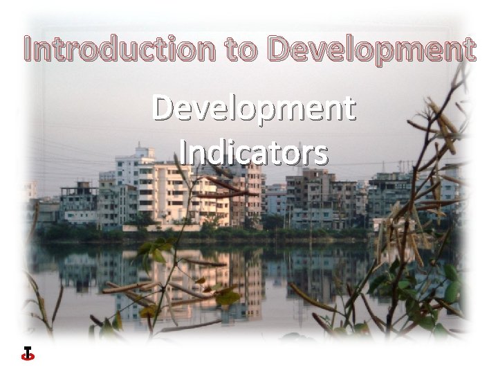 Introduction to Development Indicators 