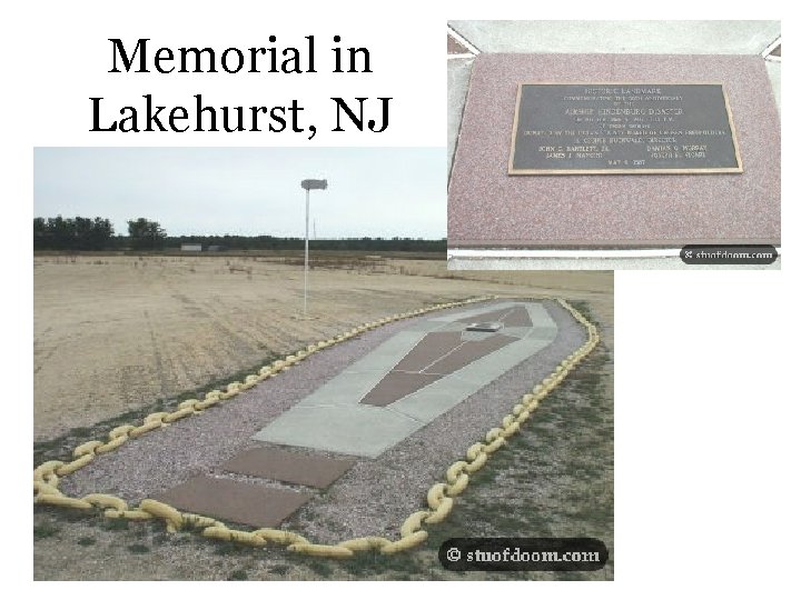 Memorial in Lakehurst, NJ 