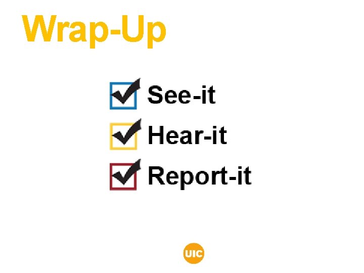 Wrap-Up Wrap-Up