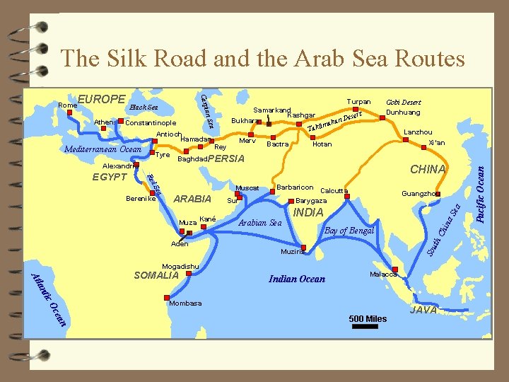 The Silk Road and the Arab Sea Routes Mediterranean Ocean Tyre Alexandria Rey Hotan