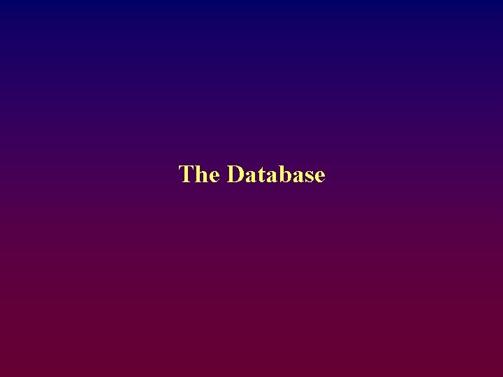 The Database 