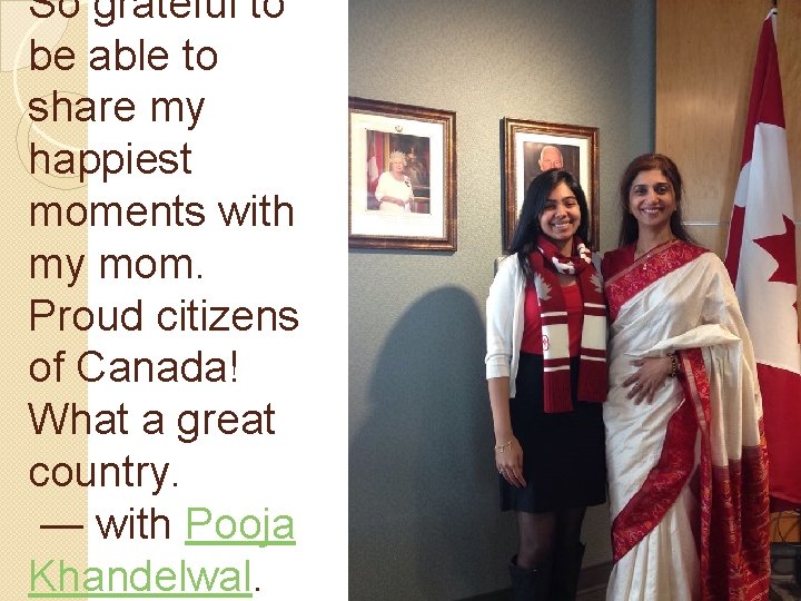 So grateful to be able to share my happiest moments with my mom. Proud