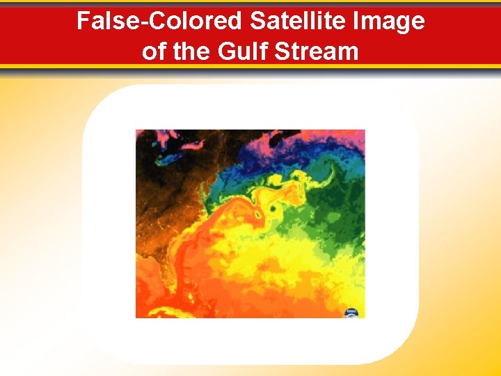 False-Colored Satellite Image of the Gulf Stream 