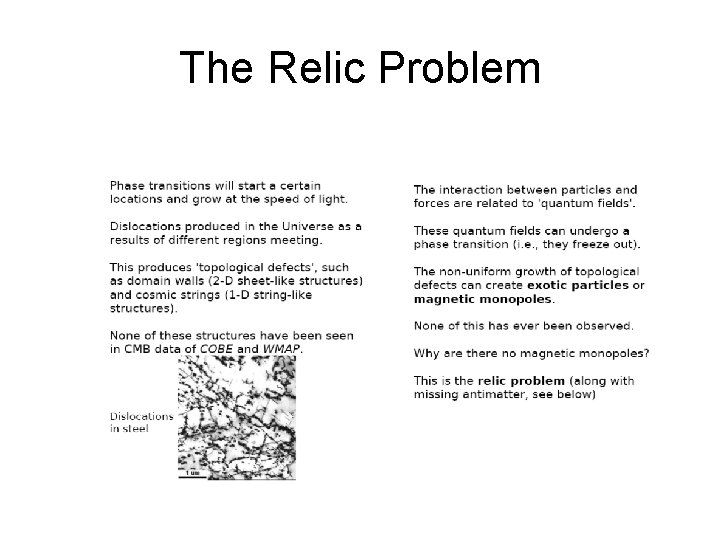 The Relic Problem 