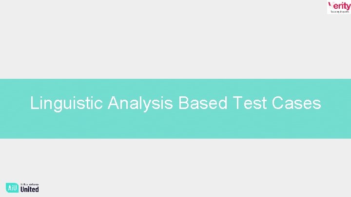 Linguistic Analysis Based Test Cases 