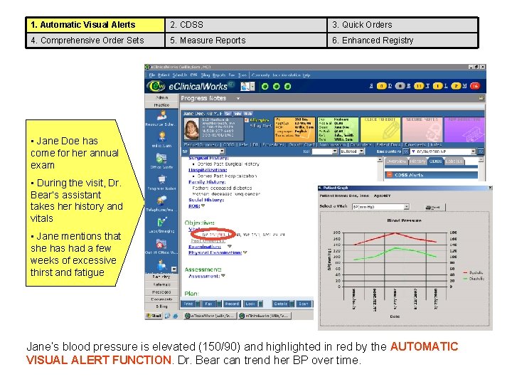 1. Automatic Visual Alerts 2. CDSS 3. Quick Orders 4. Comprehensive Order Sets 5. 1. Automatic Visual Alerts 2. CDSS 3. Quick Orders 4. Comprehensive Order Sets 5.