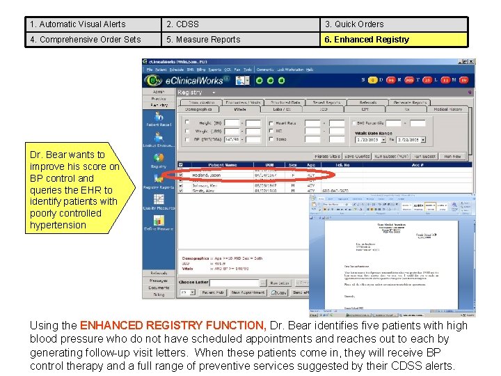 1. Automatic Visual Alerts 2. CDSS 3. Quick Orders 4. Comprehensive Order Sets 5. 1. Automatic Visual Alerts 2. CDSS 3. Quick Orders 4. Comprehensive Order Sets 5.