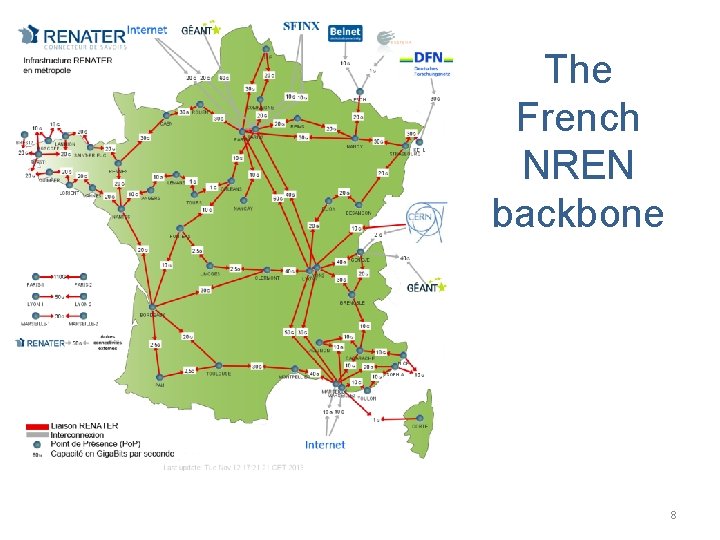 The French NREN backbone 8 