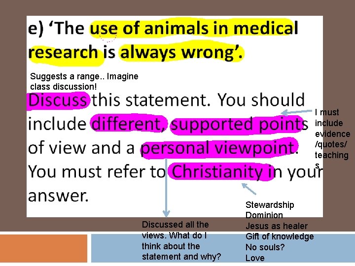 Suggests a range. . Imagine class discussion! I must include evidence /quotes/ teaching s Suggests a range. . Imagine class discussion! I must include evidence /quotes/ teaching s