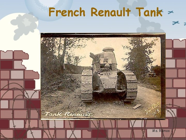 French Renault Tank Ms. Ramos 