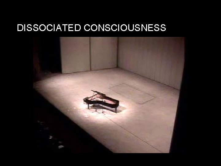 DISSOCIATED CONSCIOUSNESS 