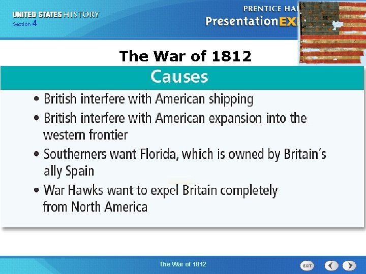 425 Section Chapter Section 1 The War of 1812 The Cold War Begins 