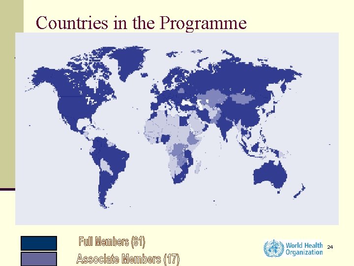 Countries in the Programme 24 