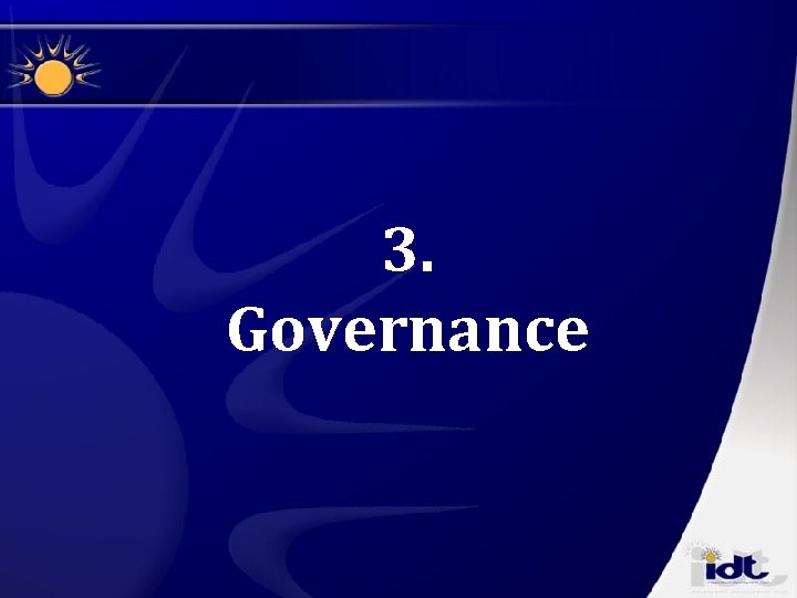 3. Governance 