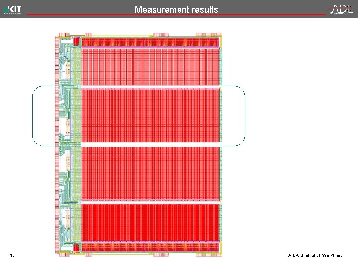 Measurement results 43 AIDA Simulation Workshop 