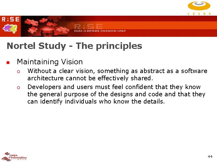 Nortel Study - The principles Maintaining Vision Without a clear vision, something as abstract Nortel Study - The principles Maintaining Vision Without a clear vision, something as abstract