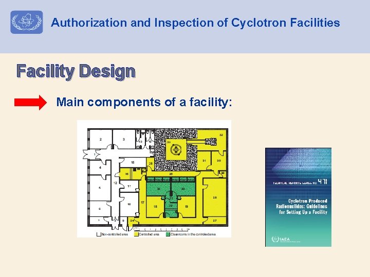 Authorization and Inspection of Cyclotron Facilities Facility Design Main components of a facility: 