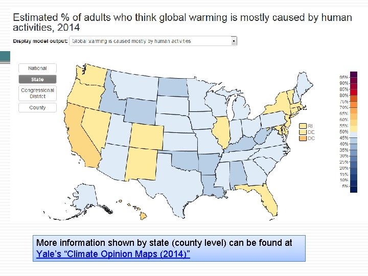 Across all age groups, fewer US citizens accept global warming now than five years