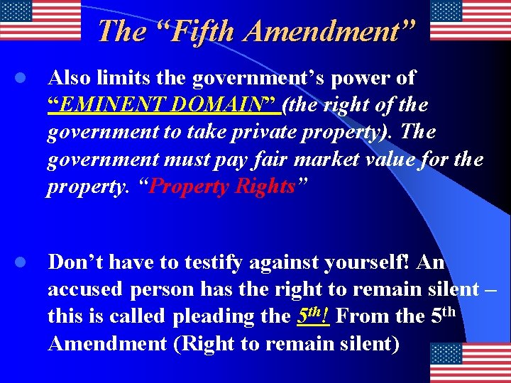 Unit 6 The Amendments To The Us Constitution