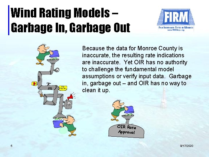 Wind Rating Models – Garbage In, Garbage Out Because the data for Monroe County