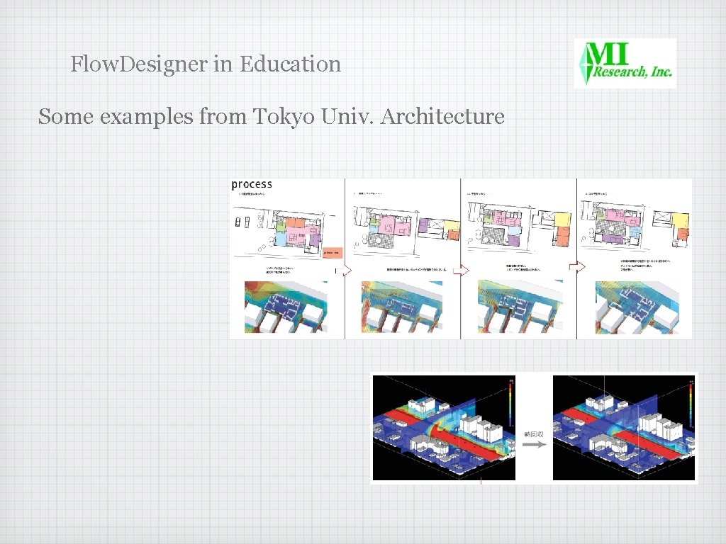 Flow. Designer in Education Some examples from Tokyo Univ. Architecture 