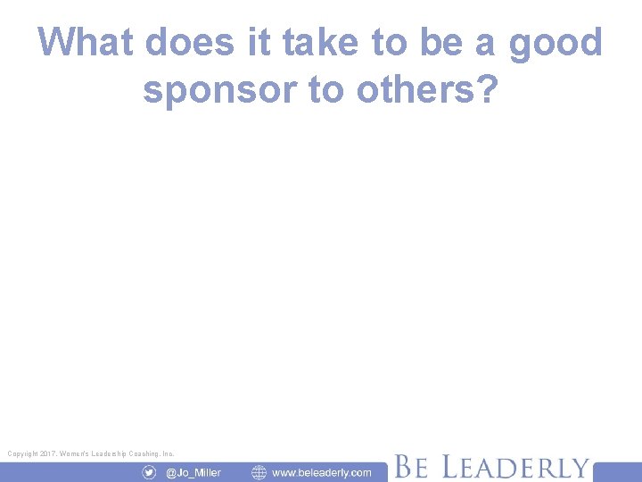 What does it take to be a good sponsor to others? How did the