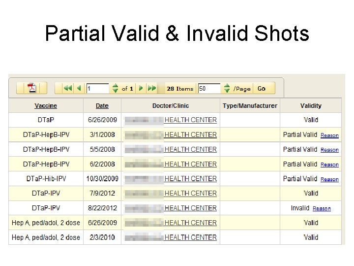 Partial Valid & Invalid Shots 