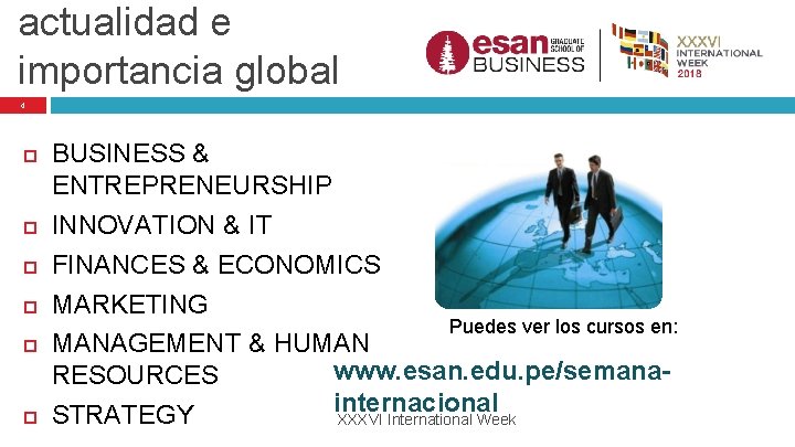 actualidad e importancia global 4 BUSINESS & ENTREPRENEURSHIP INNOVATION & IT FINANCES & ECONOMICS