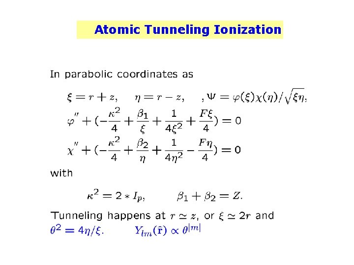 Atomic Tunneling Ionization 