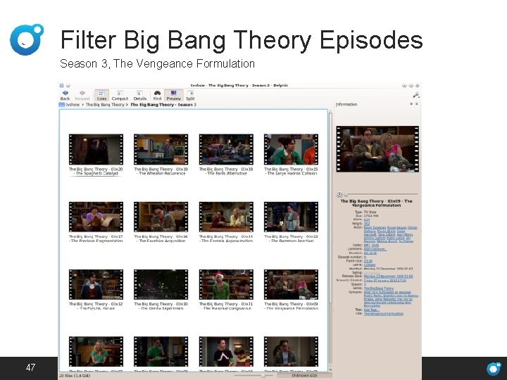 Filter Big Bang Theory Episodes Season 3, The Vengeance Formulation 47 28. 11. 2012