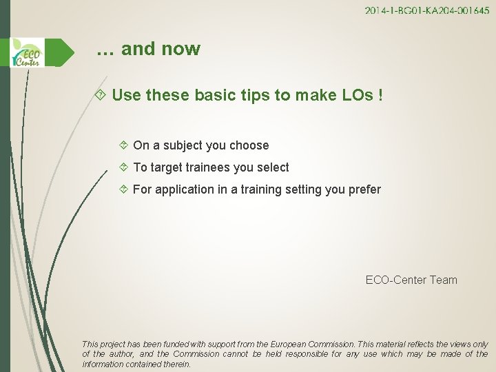 … and now Use these basic tips to make LOs ! On a subject