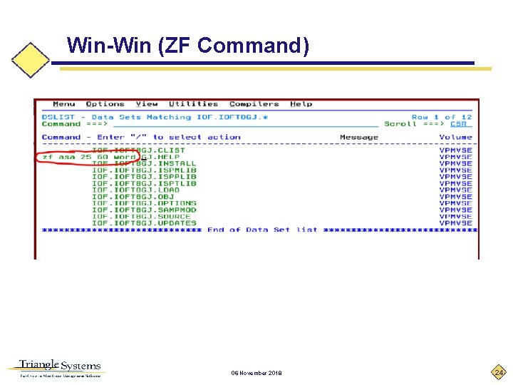 Win-Win (ZF Command) 06 November 2018 24 