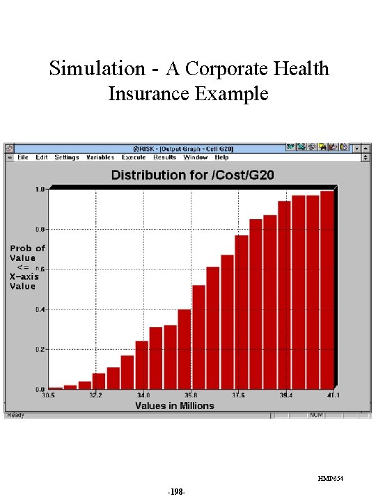 Simulation - A Corporate Health Insurance Example HMP 654 -198 - 