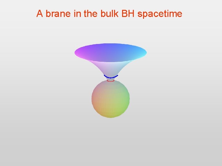 A brane in the bulk BH spacetime 