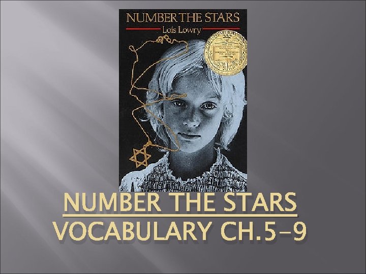NUMBER THE STARS VOCABULARY CH. 5 -9 