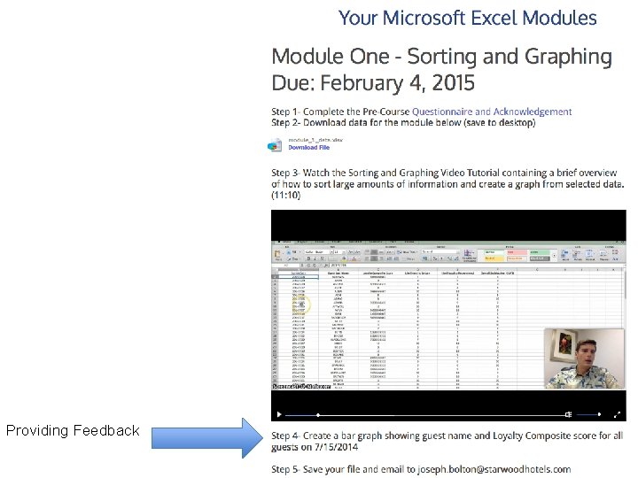 The Asynchronous Distance Learning of Microsoft Excel in
